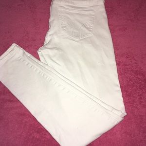 💥Hollister super skinny white jeans💥